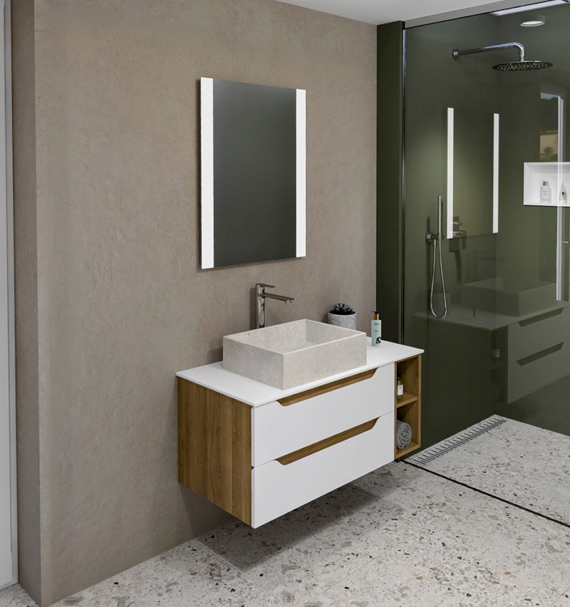 Deska Rockstone 100,7x1,2x48,8cm, bílá mat WR003-0101