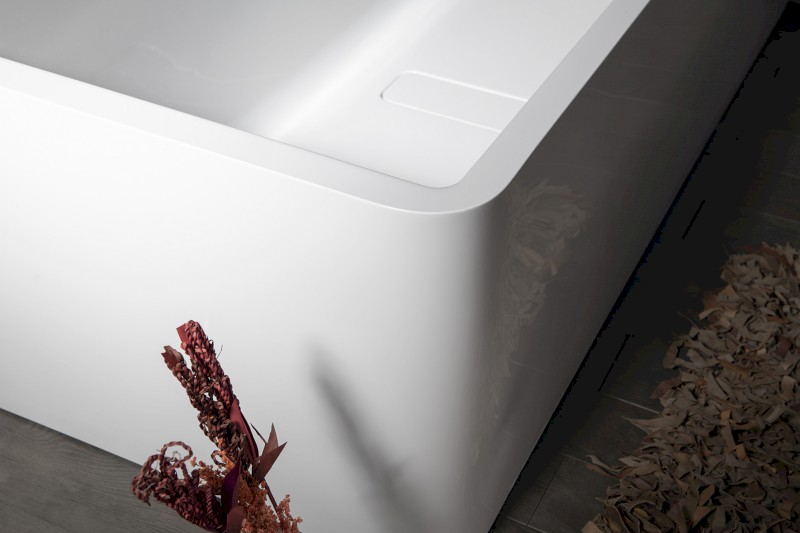 MARLENE CURVE R MONOLITH obdélníková vana 195x85x63cm, bílá 78731MCR