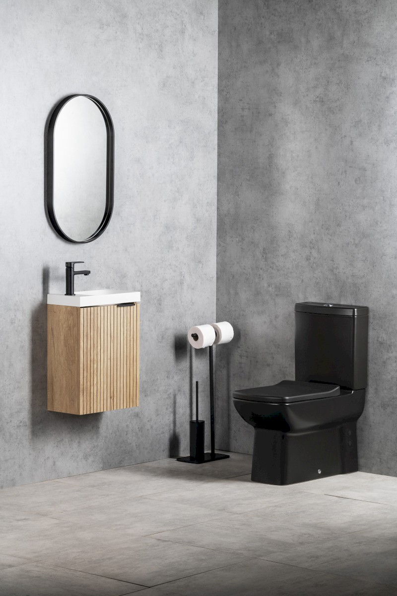 AGOS umývátko, litý mramor, 40x22cm, levé/pravé, bílá AS400