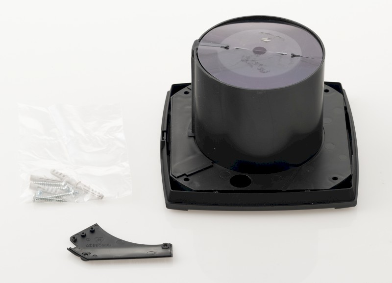 UC-12 TH koupelnový ventilátor axiální s automatem, 12W, potrubí 120mm, černá 01302200