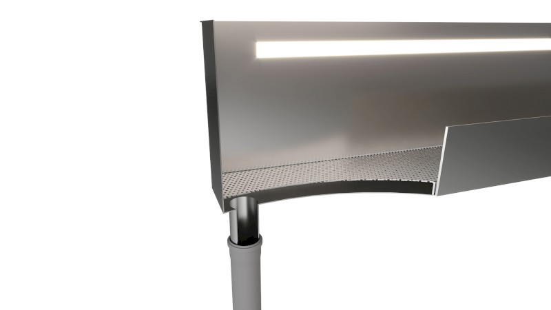 NIX nerezová sprchová kapsa, 60cm 72441