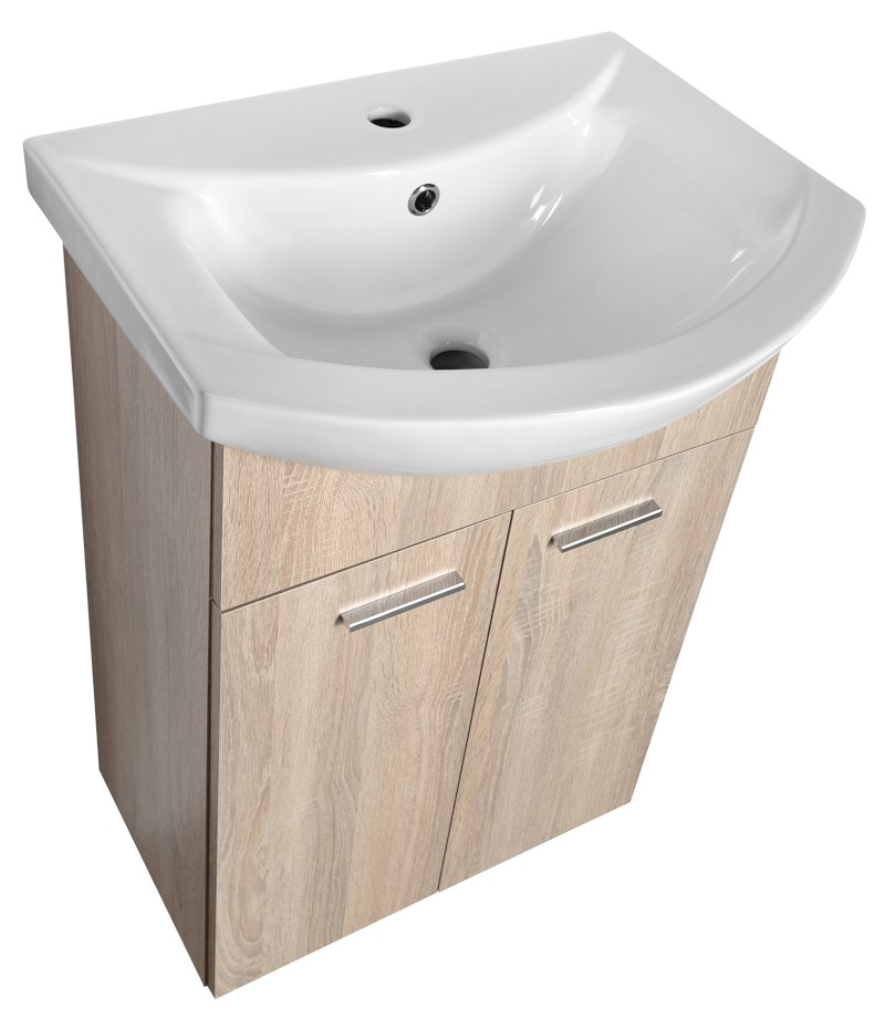 ZOJA umyvadlová skříňka 50,5x74x30cm, dub platin 51057