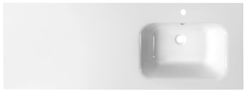 ARECA umyvadlo, litý mramor, 141x51,5cm, pravé, bílá AC141R