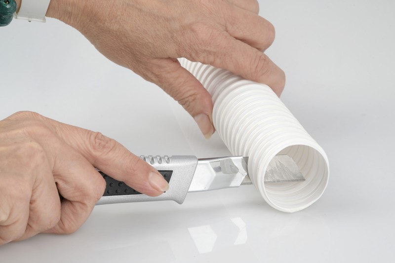 FLEXY ohebná propojovací trubka, L-80cm, koleno 40/40mm 164.321.0