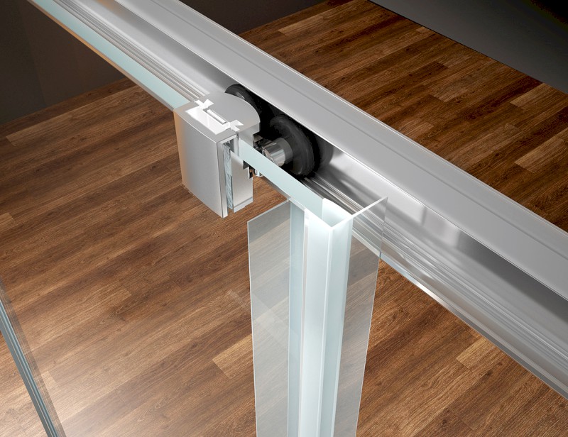 BORG čtvercová sprchová zástěna 800x800x1950 mm, čiré sklo 751.180.1