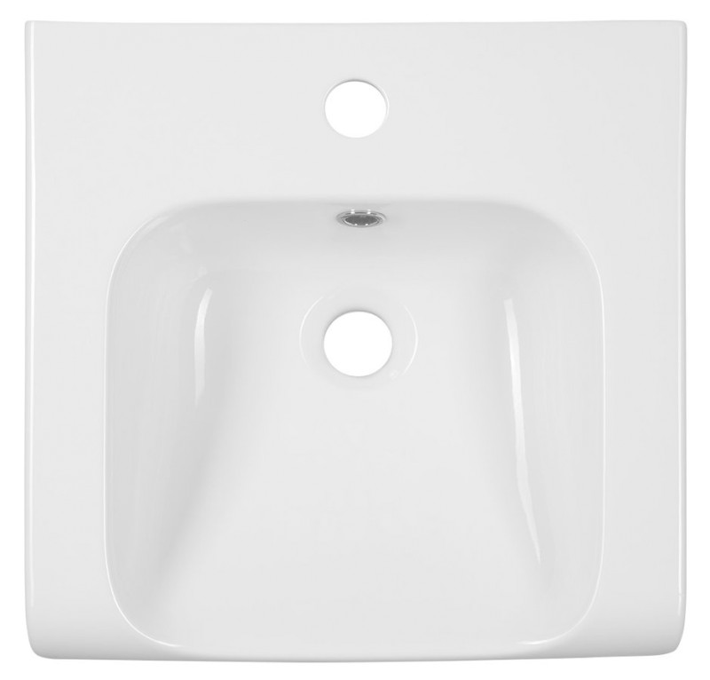 INKA keramické umyvadlo polozápustné, 40x40cm, bílá 341201