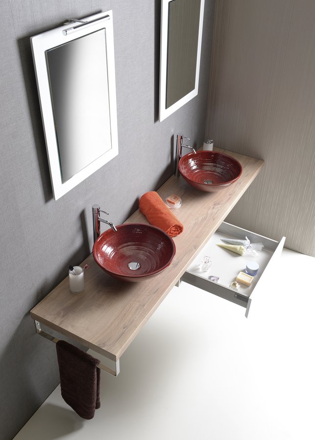 AVICE deska pod umyvadlo 180x50cm, tl.5cm, dub Rover AV184