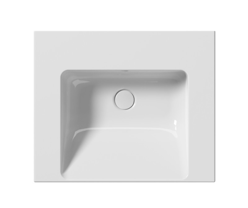 NORM keramické umyvadlo 60x50cm, BEZ OTVORU, bílá ExtraGlaze 8635011