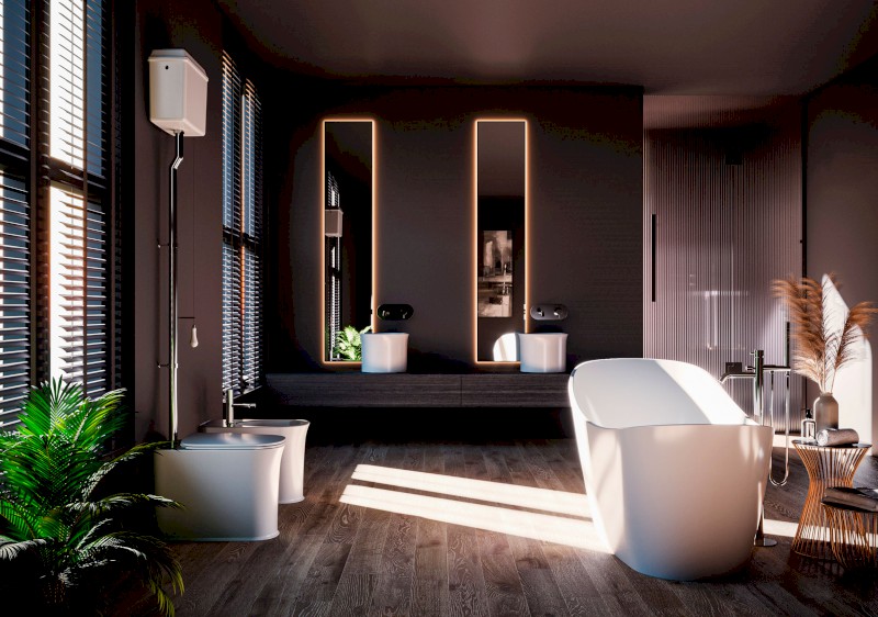 THE NEW YORKER nádržka vysoká, bílá 568001