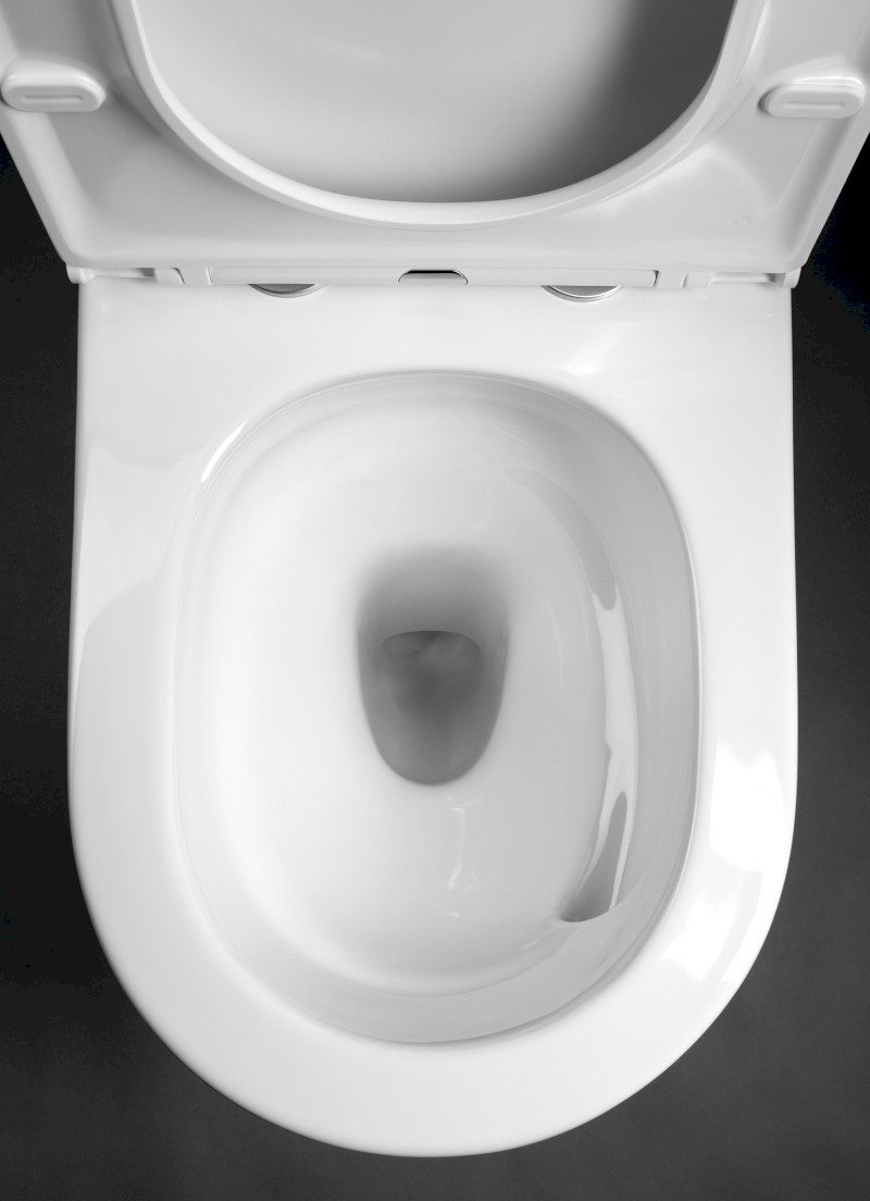 AVIS WC kombi mísa, Vortex Rimless, 66x36 cm, spodní/zadní odpad, bílá PC106-111