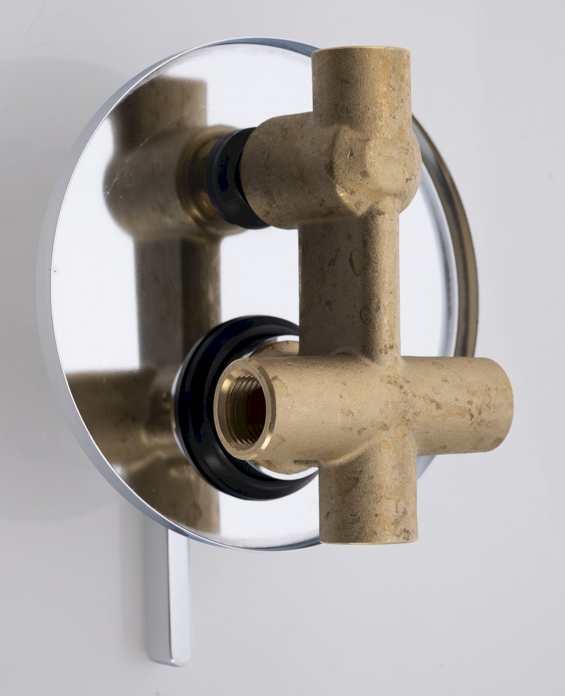 ICONIC podomítková sprchová baterie, 2 výstupy, chrom AF042