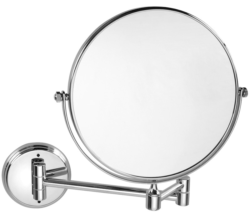 X-ROUND E kosmetické zrcátko závěsné, Ø 200mm, oboustranné, chrom XR010