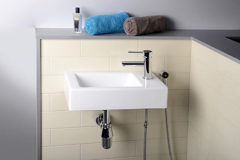 RHAPSODY stojánková umyvadlová baterie s bidetovou sprchou, chrom 1209-09