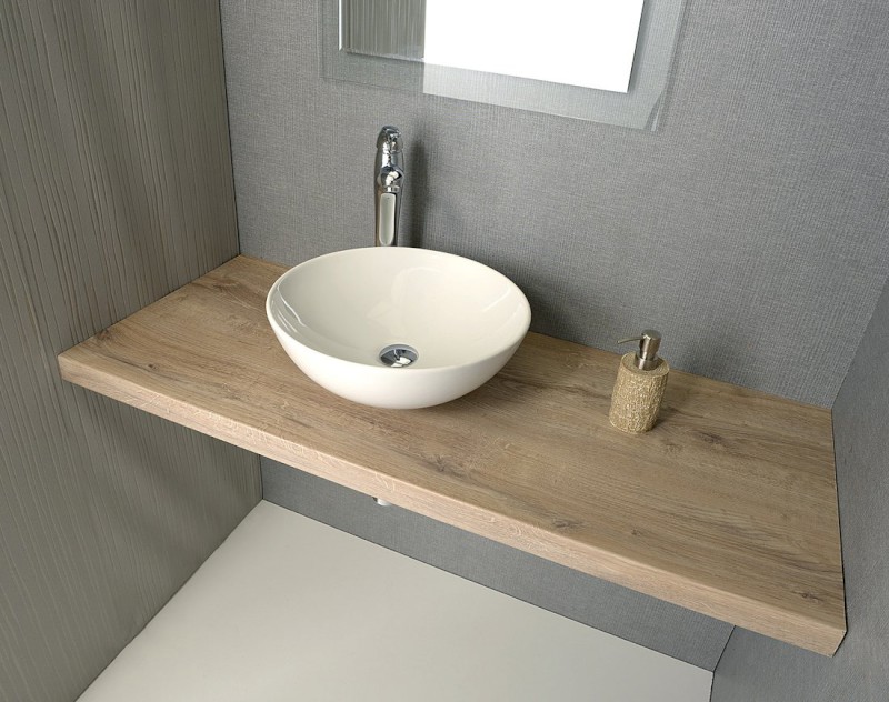 AVICE deska pod umyvadlo 240x50cm, tl.5cm, dub Rover AV244