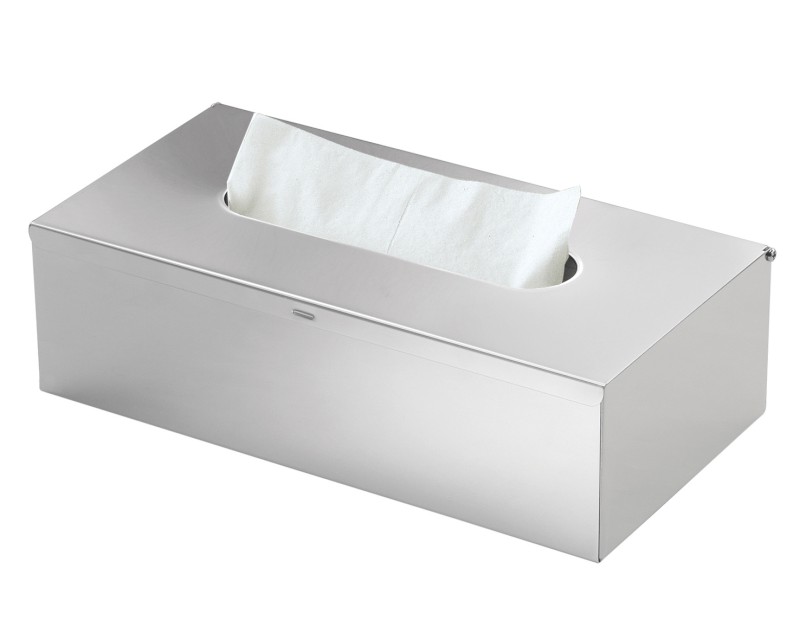 Zásobník na papírové kapesníky závěsný, 250x75x130 mm, nerez mat 230838