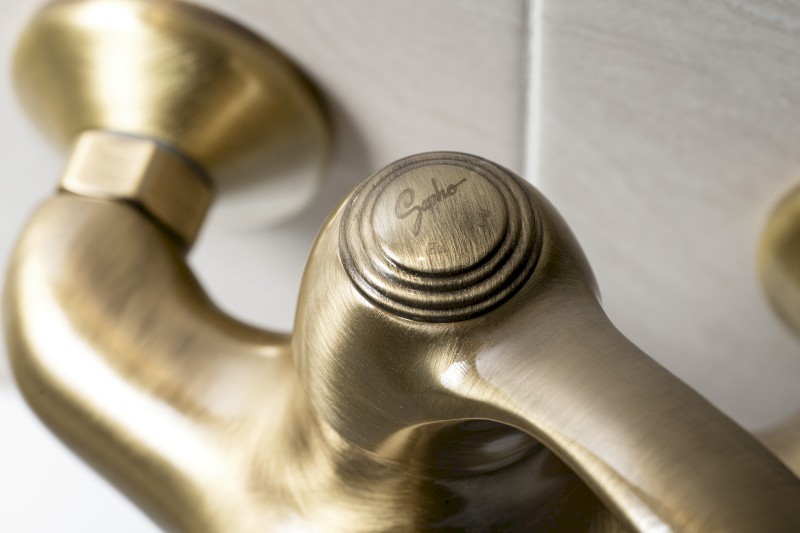 KIRKÉ nástěnná vanová baterie, bronz KI10B