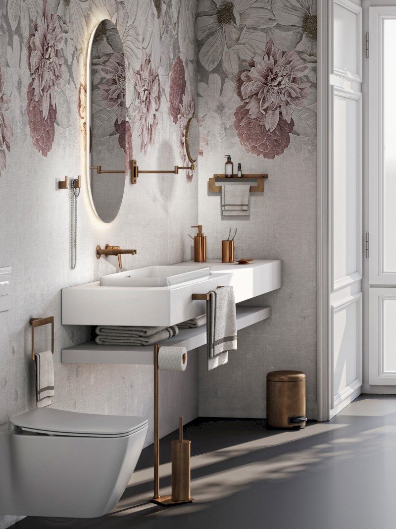 POTTY odpadkový koš 5l, Soft Close, měď mat 330982
