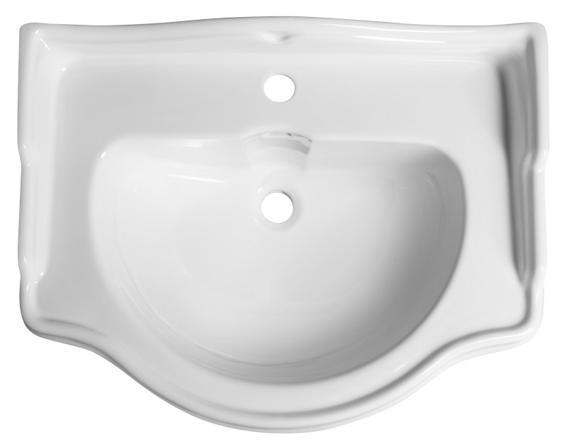 RETRO keramické umyvadlo 69x52cm, bílá 104601