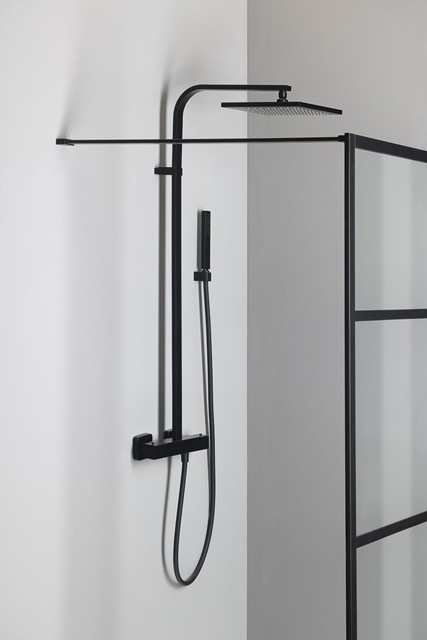 DIMY sprchový sloup s termostatickou baterií, černá mat DM322BL