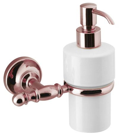PERLA dávkovač mýdla, keramika, růžové zlato PE1087