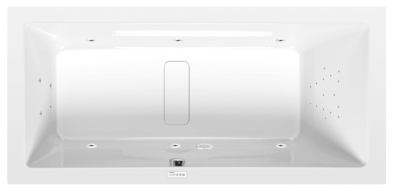 MARLENE hydromasážní vana, 180x80x48cm, Highline Hydro, chrom 72034.5010