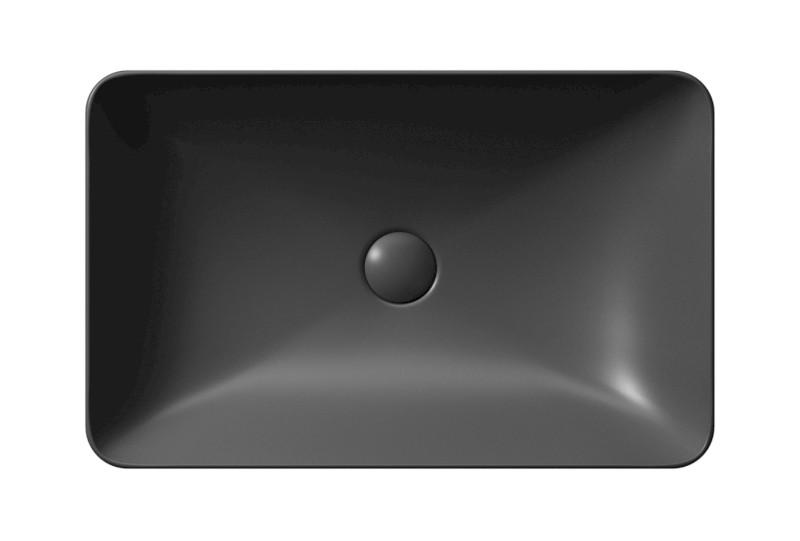 PURA keramické umyvadlo na desku 60x38cm, černá mat 883726