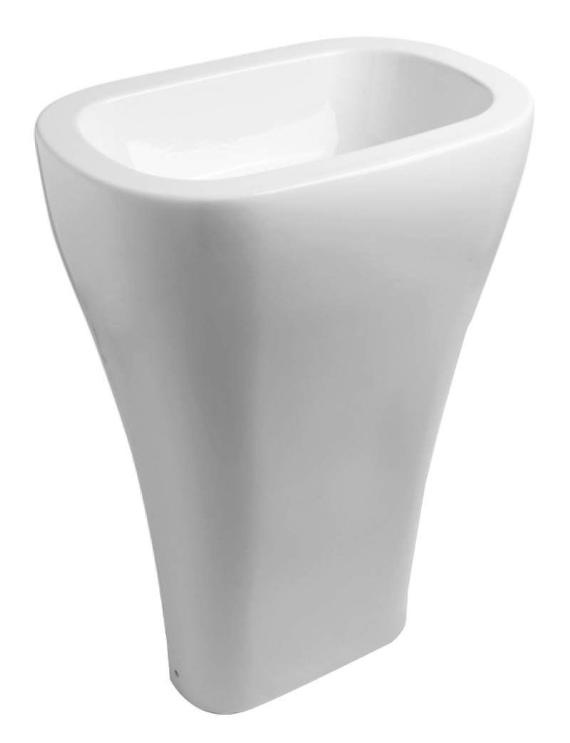 AQUATECH keramické umyvadlo volně stojící, 60x85x40cm, bílá 374201