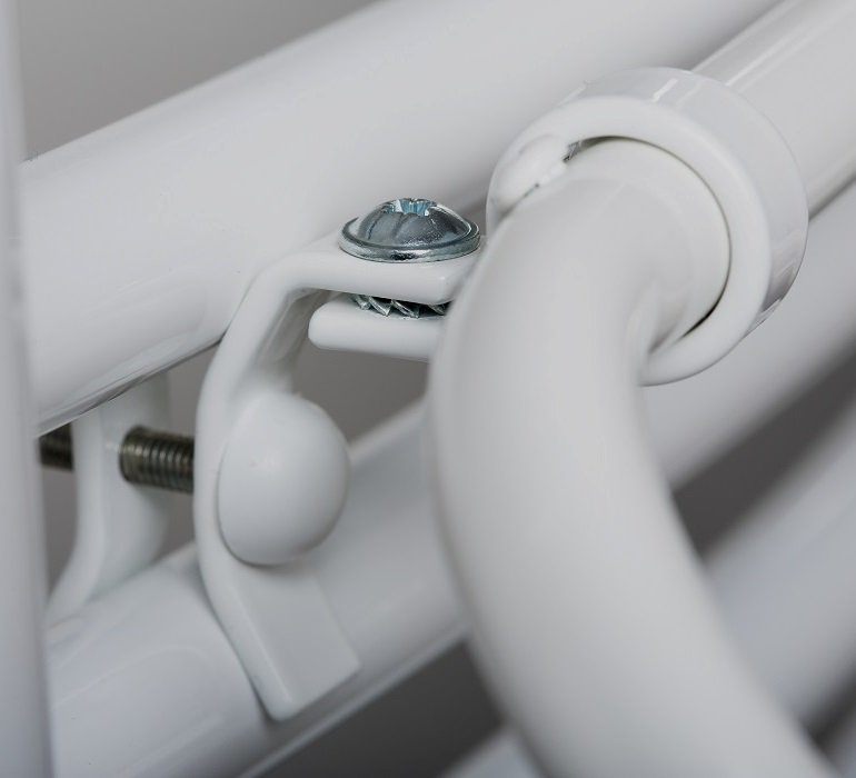 Sušák 4 ručníků na otopná tělesa, univerzální upínání, délka 50cm, bílá 25-03-SV450