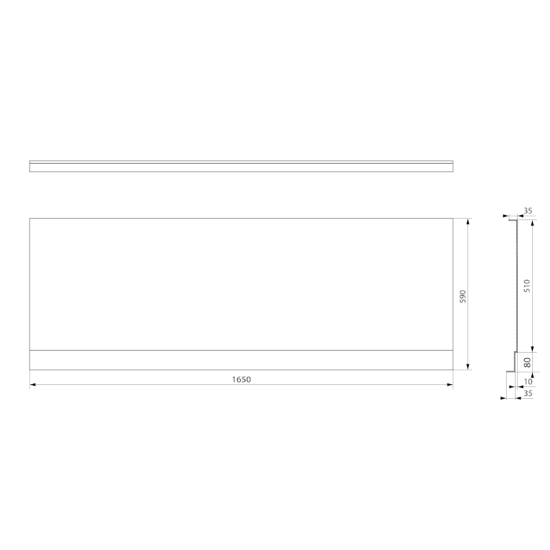 PLAIN NIKA panel 165x59cm 72515