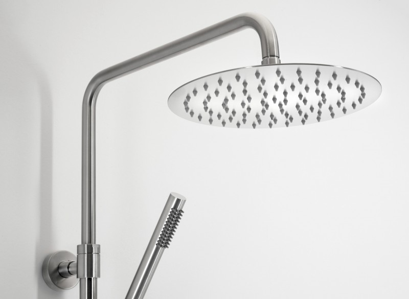 MINIMAL sprchový sloup s pákovou baterií, nerez mat MI139