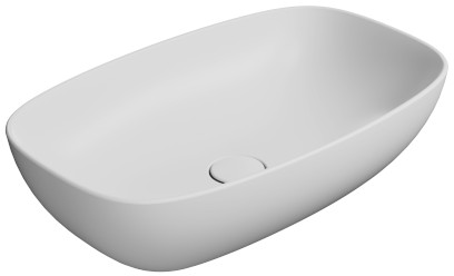 NUBES keramické umyvadlo na desku 60x38cm, bílá mat 978309