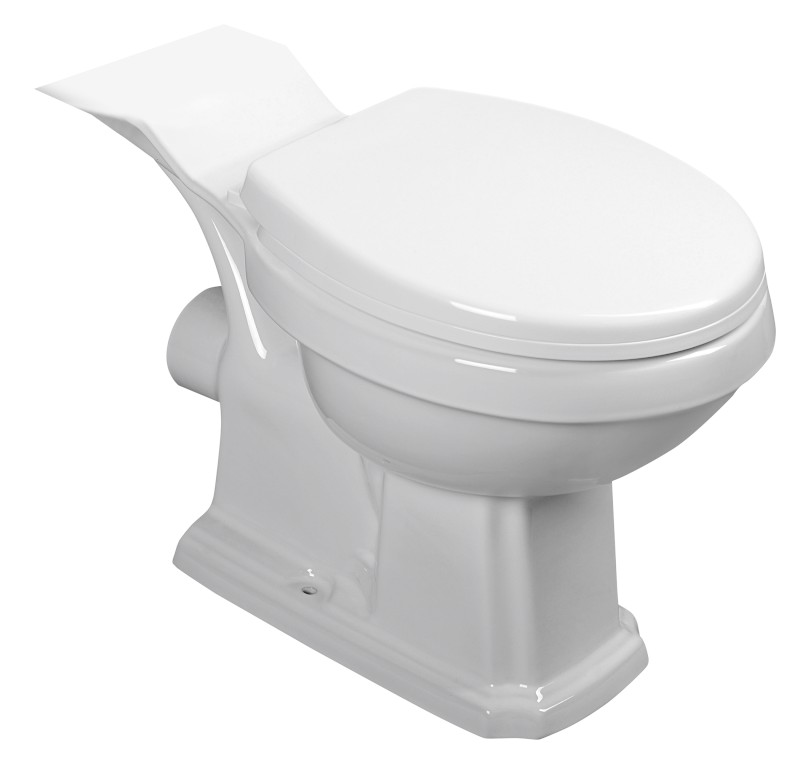 ANTIK WC kombi mísa, 35x72cm, zadní odpad, bílá AK107-432