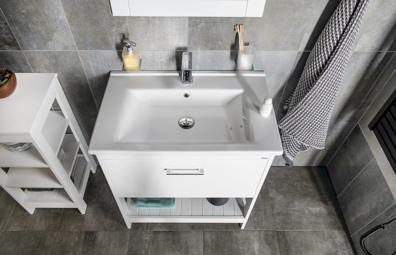 ETIDE umyvadlová skříňka 71,5x85x44 cm, bílá mat ET725