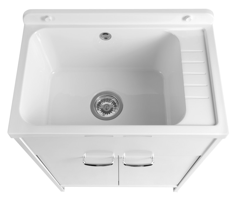 Skříňka pod výlevku 58,2x78x38,3cm, plast, bílá PI28038