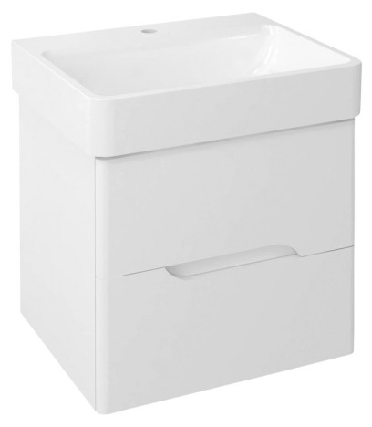 MEDIENA umyvadlová skříňka 56x51x48,5cm, bílá mat/bílá mat MD060