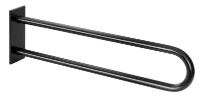 HANDICAP opěrné pevné madlo tvar U 813mm, černá mat XH540B