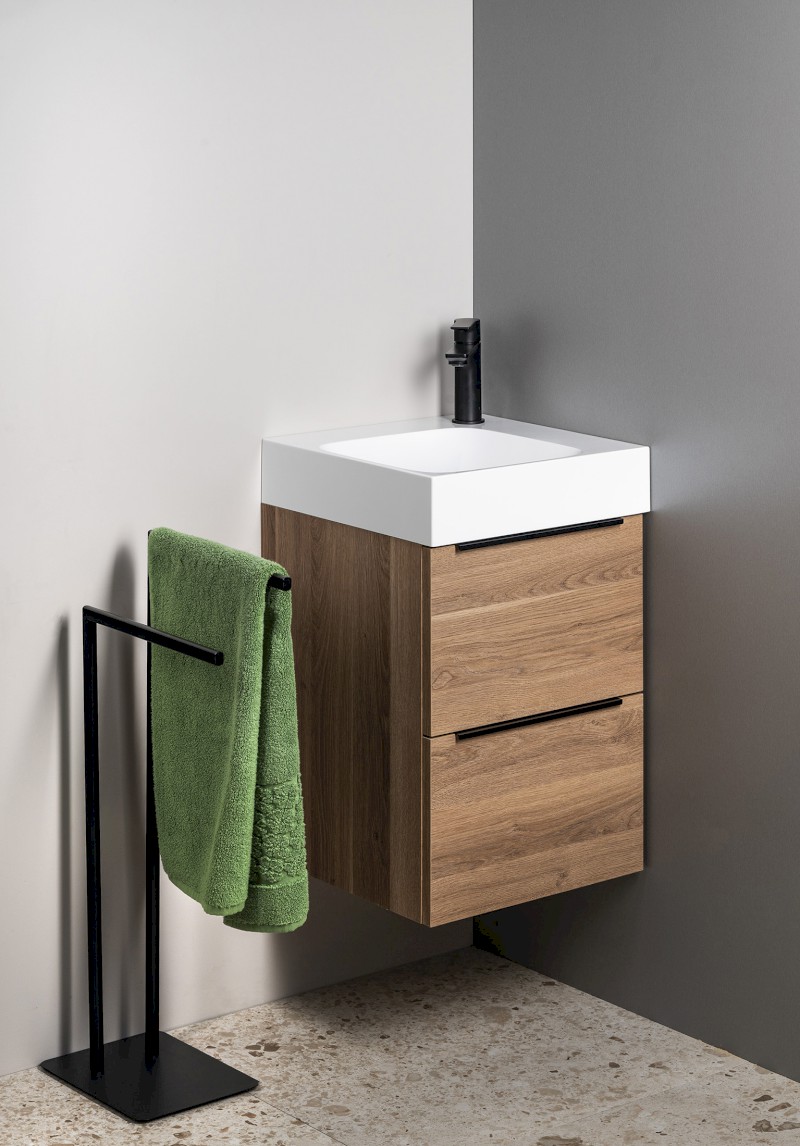 EMONA umyvadlová skříňka 39,4x55x39cm, bílá lesk EM040-3030