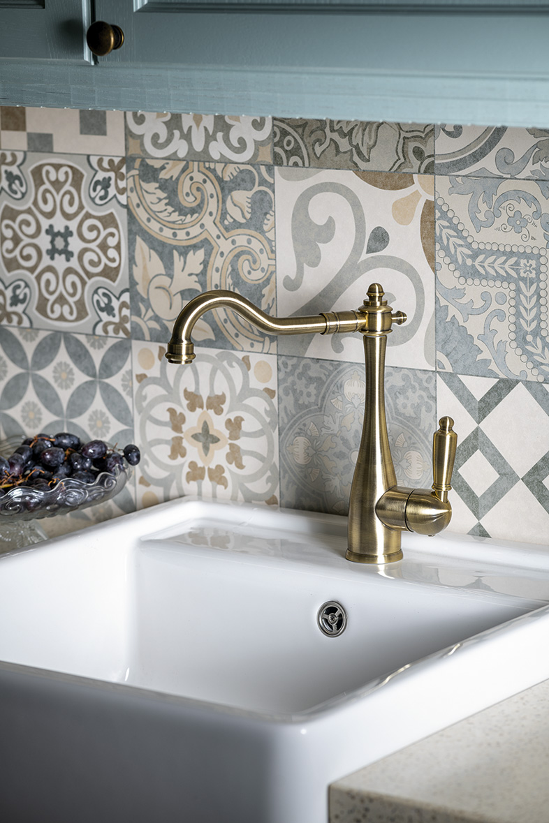 KAYRA stojánková dřezová baterie, bronz K1053