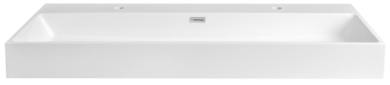 AQUATIC dvojumyvadlo, litý mramor, 120x46cm, bílá AT120-2