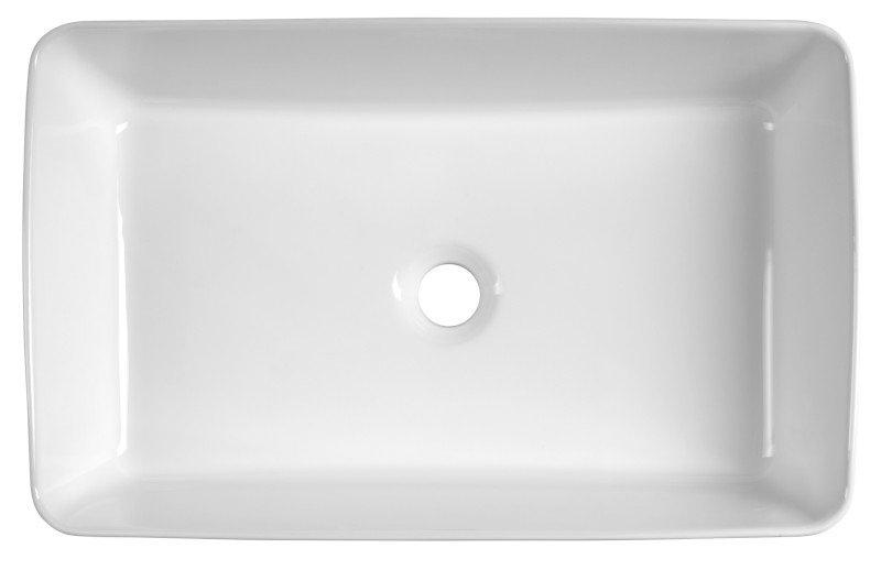 Keramické umyvadlo na desku, 54x33cm, bílá 54331