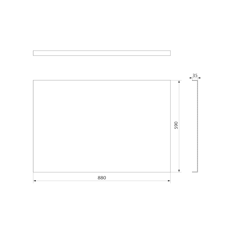 PLAIN panel boční 88x59cm 72705