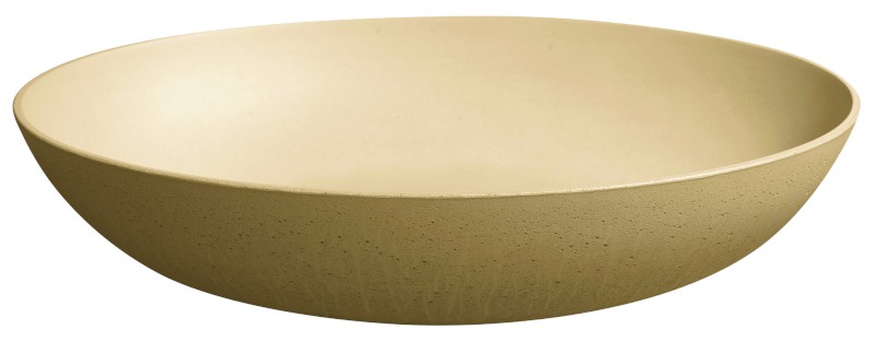 FORMIGO betonové umyvadlo na desku, 60x40cm, žlutá mat FG222