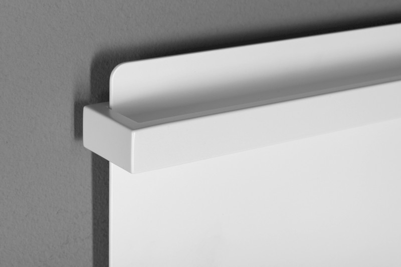 ELMIS elektrický sušák ručníků 400x800 mm, 120 W, hliník, bílá mat EB420