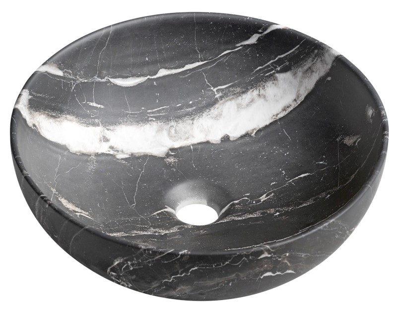 RONDANE keramické umyvadlo na desku Ø 41cm, carnico mramor AR435CM