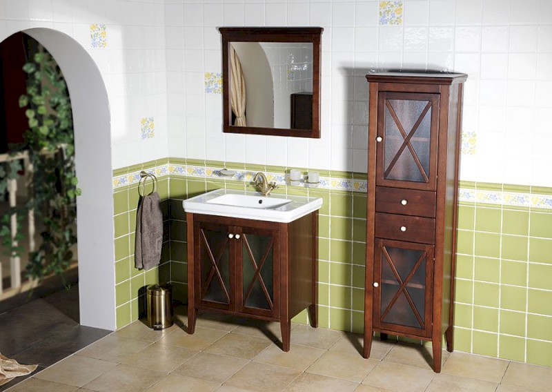 CROSS umyvadlová skříňka 55x81x43cm, buk CR360