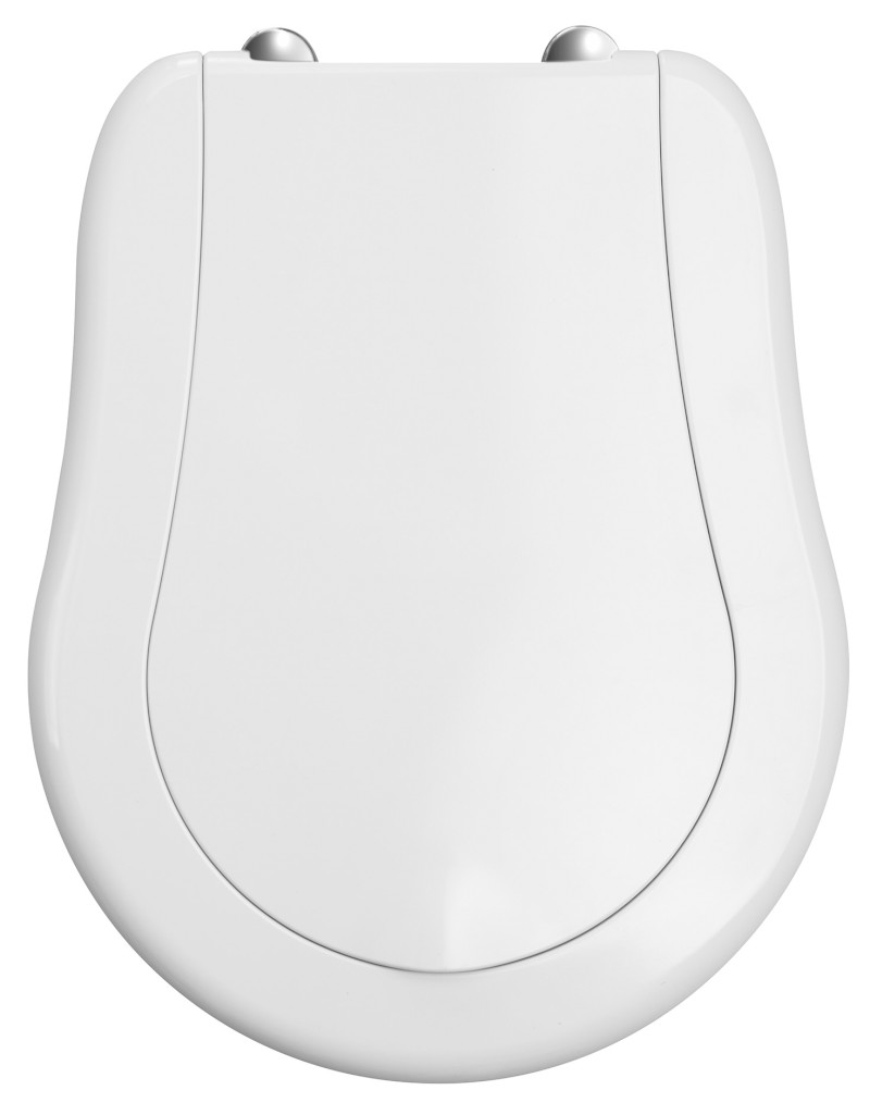RETRO WC sedátko, Soft Close, bílá/chrom 108901