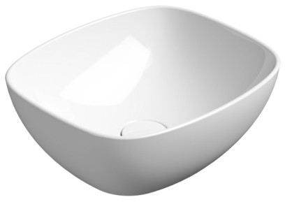 NUBES keramické umyvadlo na desku 40x35cm, bílá ExtraGlaze 978511