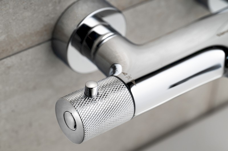 SOLARIS nástěnná vanová termostatická baterie, chrom WD010