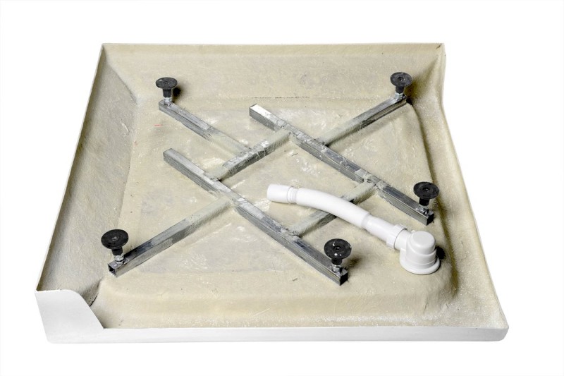 Sprchová samonosná vanička akrylátová, čtverec 90x90x15cm BTTQ90