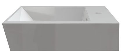 ORINOKO umyvadlo, litý mramor, 60x45cm, bílá OR060